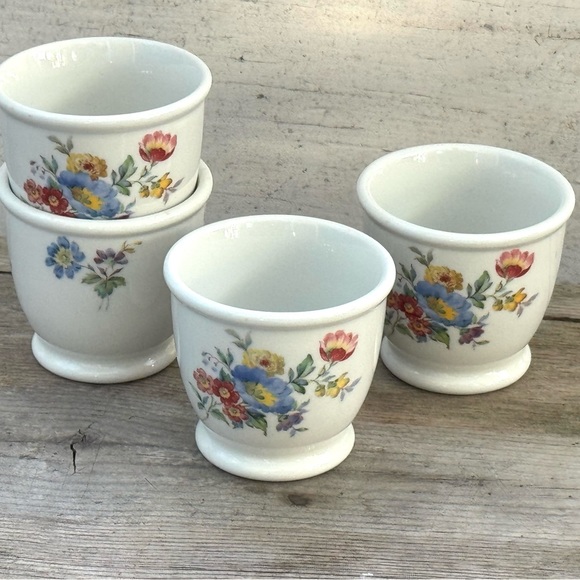 Vintage RESTAURANT WARE Shenango China 4 Egg Custard Cups Diner USA - Picture 2 of 14